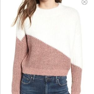 Bishop & Young Color-block cropped sweater size M